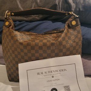 Louis Vuitton Damier Ebene Canvas Duomo Hobo Handbag